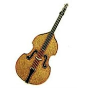 Brooch-Mini Double Bass