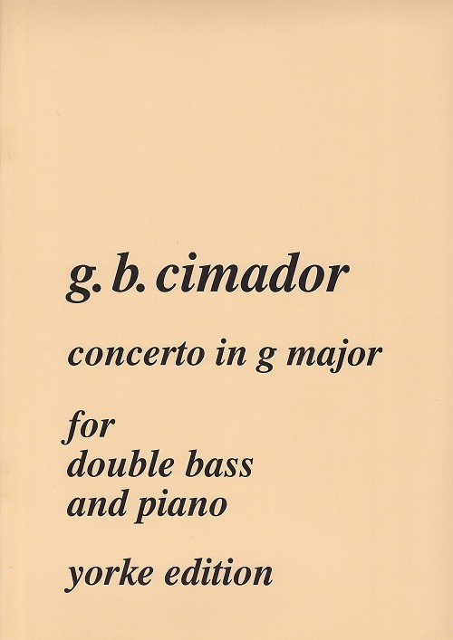 Cimador-Concerto G Major Cimador-Concerto G Major