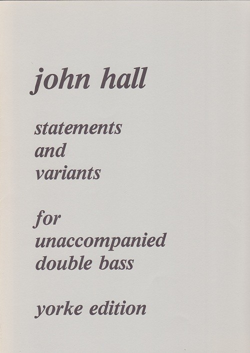 Hall-Statements & Variants Hall-Statements & Variants
