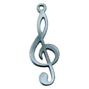 Keychain Pewter-G Clef