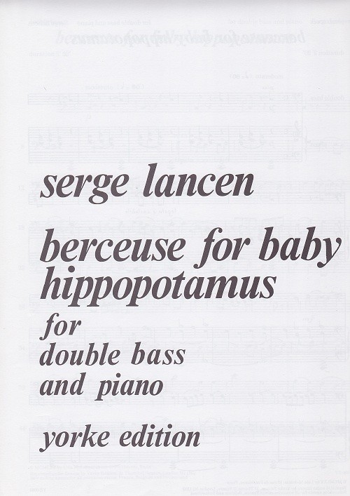 Lancen-Berceuse For Baby Hippo Lancen-Berceuse For Baby Hippo