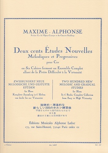 Maxime-200 Melodic Etudes Bk 6* Maxime-200 Melodic Etudes Bk 6*