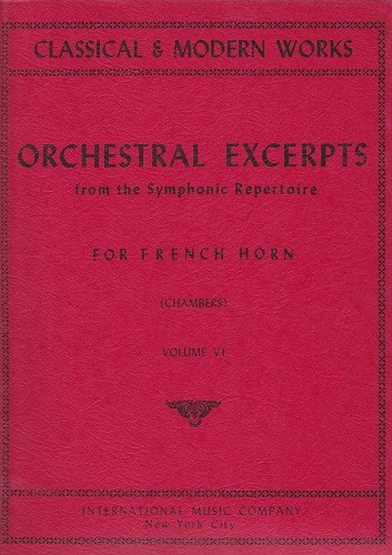 Orchestral Excerpts Vol.VI* Orchestral Excerpts Vol.VI*