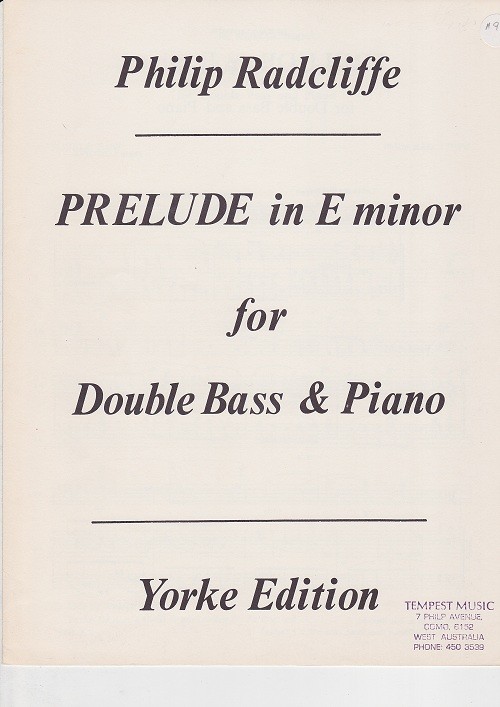 Radcliffe-Prelude E minor* Radcliffe-Prelude E minor*