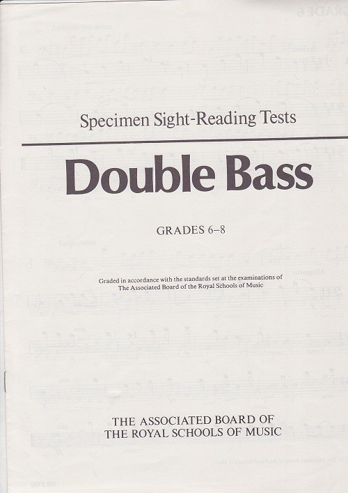 Specimen Sight-Reading Grd 6-8-Db Specimen Sight-Reading Grd 6-8-Db