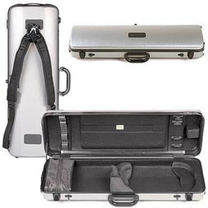 Violin Case-Bam Hightech Silver*