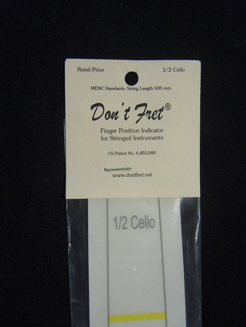 Don't Fret - Cello Fret Stickers 1/2 Don't Fret - Cello Fret Stickers 1/2