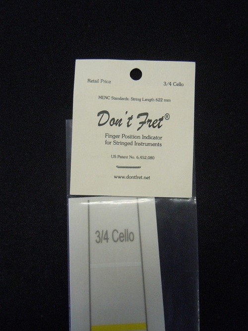 Don't Fret - Cello Fret Stickers 3/4 Don't Fret - Cello Fret Stickers 3/4