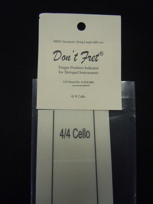 Don't Fret - Cello Fret Stickers 4/4 Don't Fret - Cello Fret Stickers 4/4