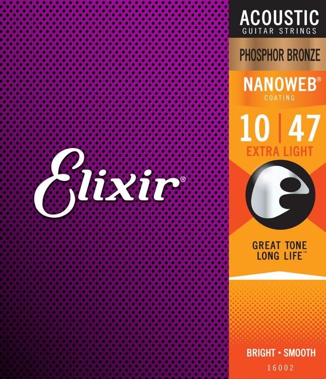 Elixir Acoustic Nano Light Phosphor Bronze Elixir Acoustic Nano Light Phosphor Bronze