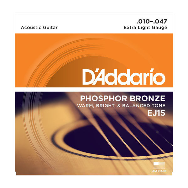 Guitar Sts-D'Addario EJ15-Acoustic Ex.Light Guitar Sts-D'Addario EJ15-Acoustic Ex.Light