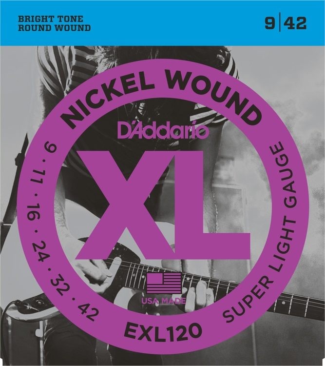 Guitar Sts-D'Addario EXL120-Electric Super Light Guitar Sts-D'Addario EXL120-Electric Super Light
