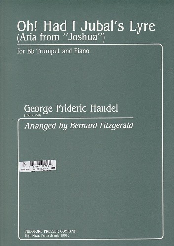 Handel-Oh! Had I Jubal's Lyre Handel-Oh! Had I Jubal's Lyre