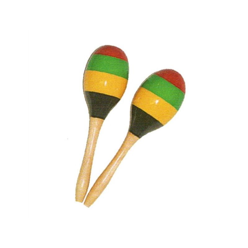 Maracas Wooden - 9 Stripes" Maracas Wooden - 9 Stripes"