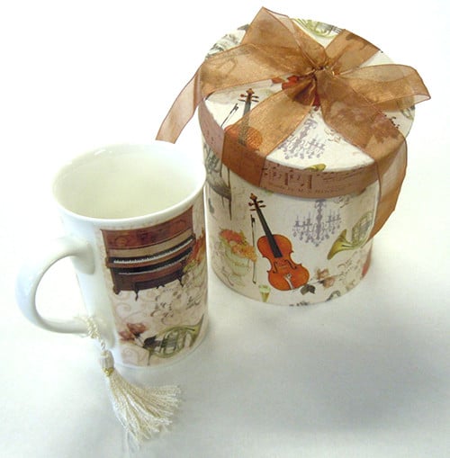 Mug-Elegant Music w/ Gift Box Mug-Elegant Music w/ Gift Box